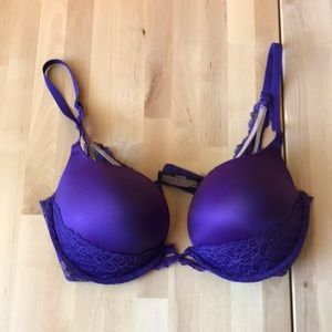 Purple Victoria’s Secret 34DD Padded Demi